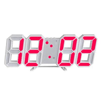 3D LED Wall Clock, Modern Digital Clock with Dimmable Lighting