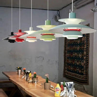 Scandinavian Umbrella Pendant Light, Metal Hanging Lamp for Indoor Spaces