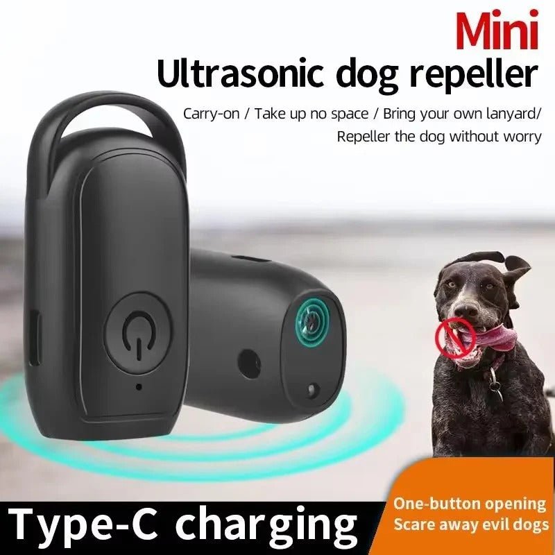 Pocket-Size Ultrasonic Dog Trainer with LED Light - Marova Shop