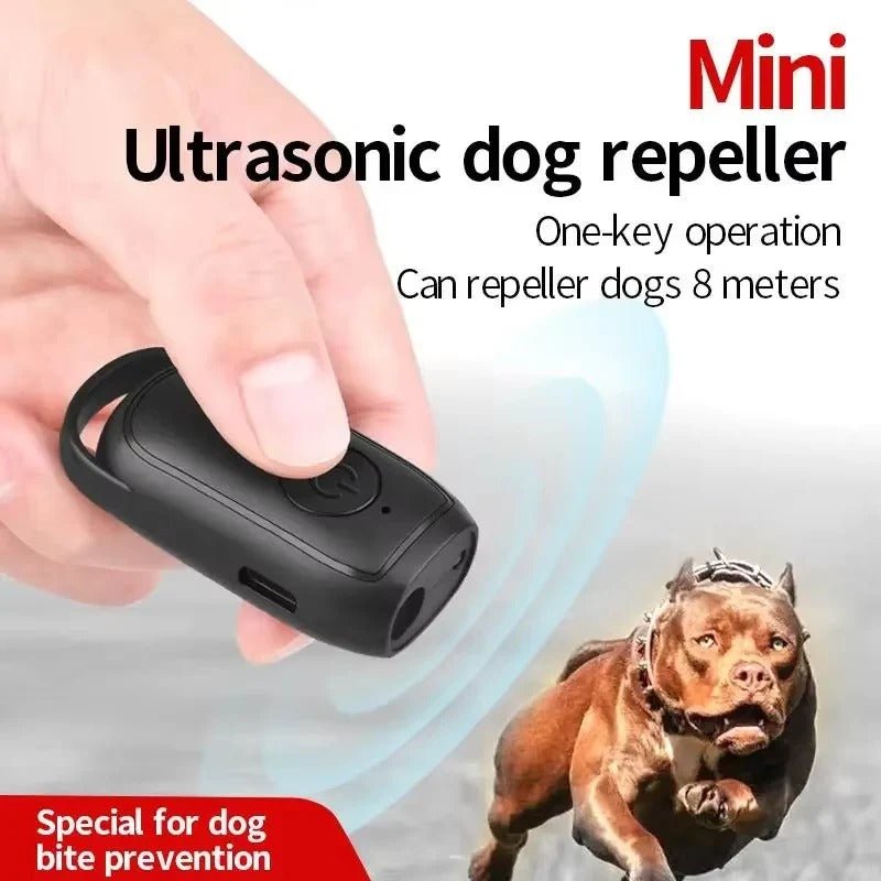 Pocket-Size Ultrasonic Dog Trainer with LED Light - Marova Shop