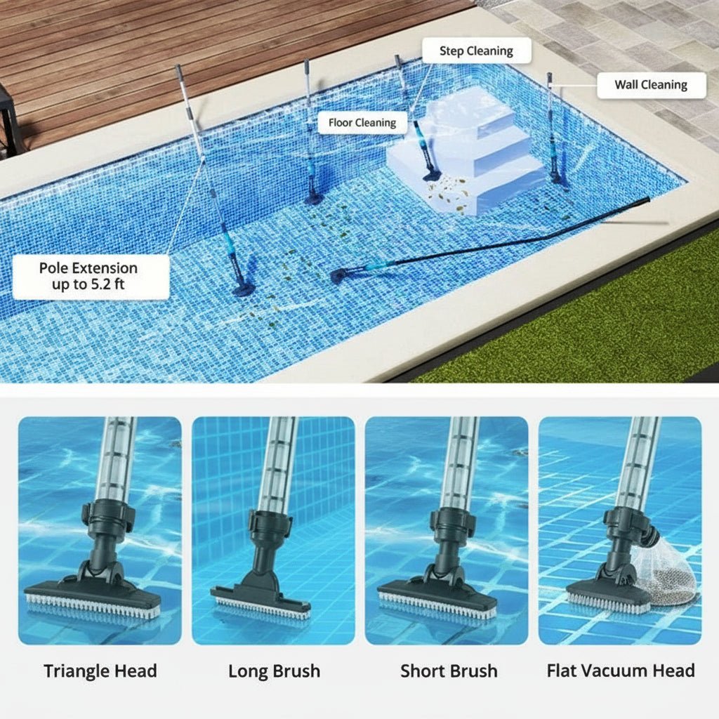 Pool Vacuum, Cordless and Submersible Cleaning Unit - Marova Shop