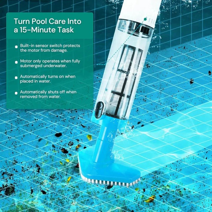 Pool Vacuum, Cordless and Submersible Cleaning Unit - Marova Shop