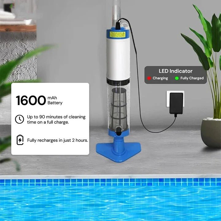 Pool Vacuum, Cordless and Submersible Cleaning Unit - Marova Shop
