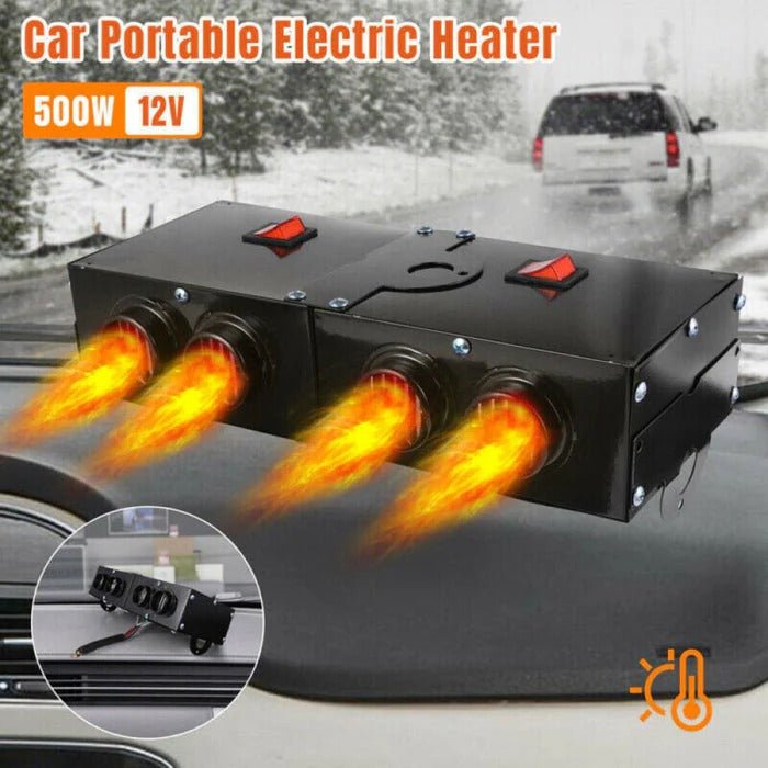 Portable 500W Electric Car Heater 12V Defroster - Marova Shop