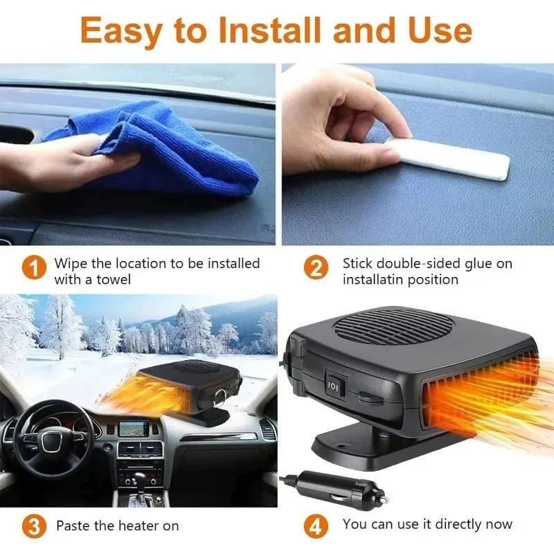 Portable Car Heater, 2 in 1 Cooling Heating Fan - Marova Shop