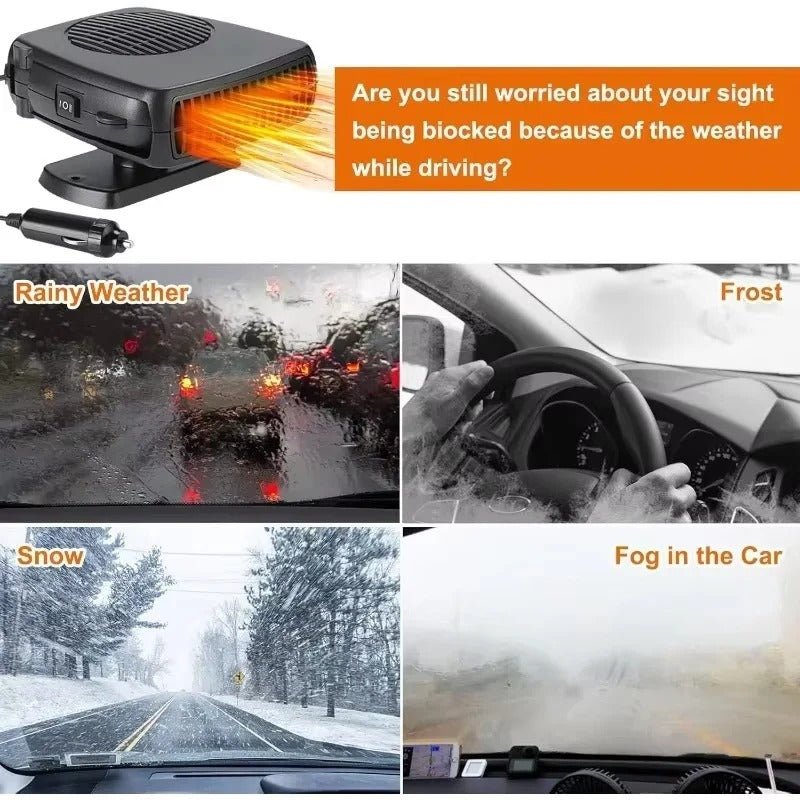 Portable Car Heater, 2 in 1 Cooling Heating Fan - Marova Shop