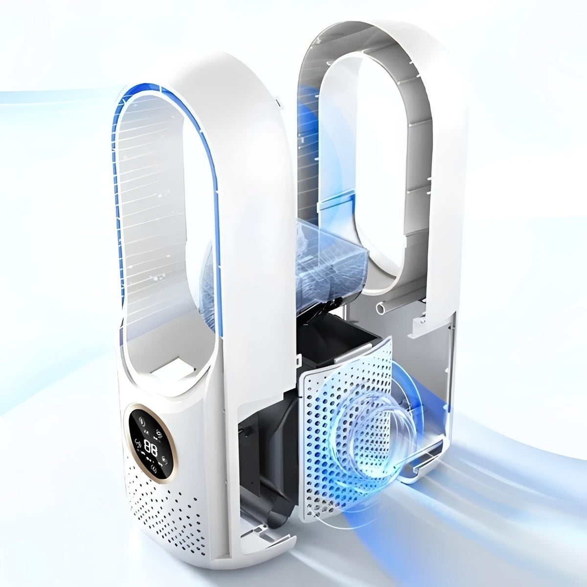 Portable Evaporative Air Cooler with Blade Free Design - Marova Shop