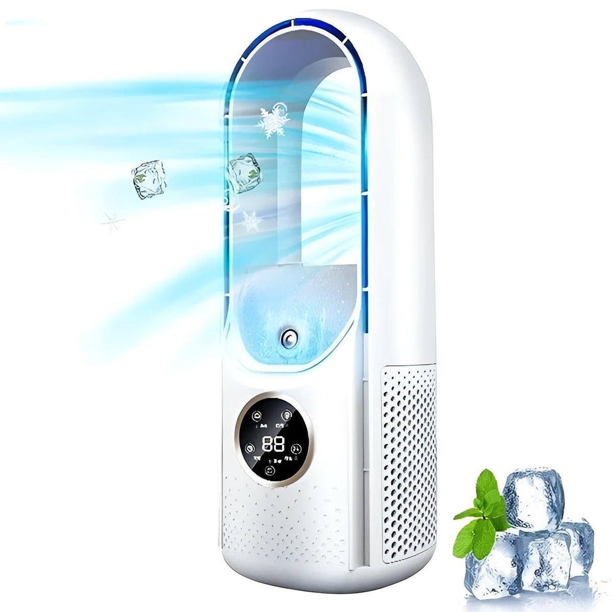 Portable Evaporative Air Cooler with Blade Free Design - Marova Shop