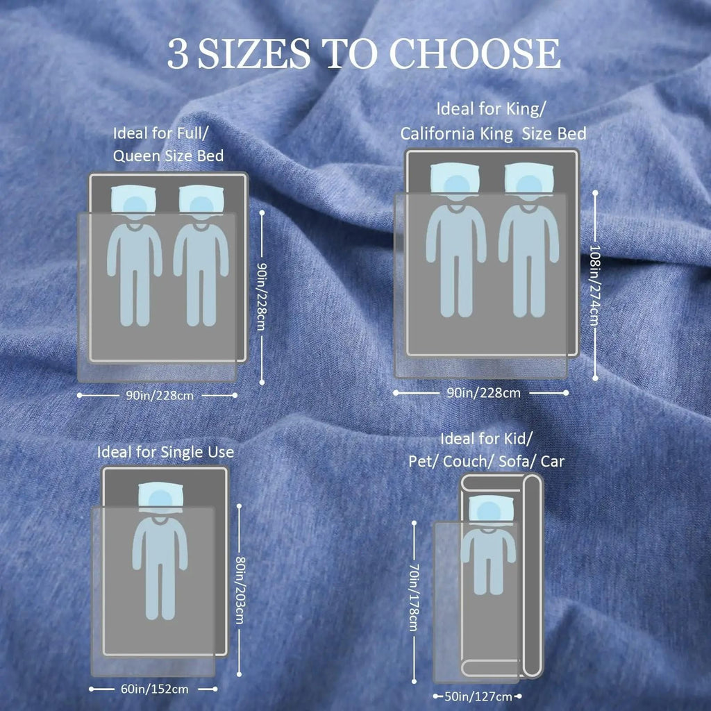 Breathable Lightweight Summer Blanket for Warm Weather and Layering