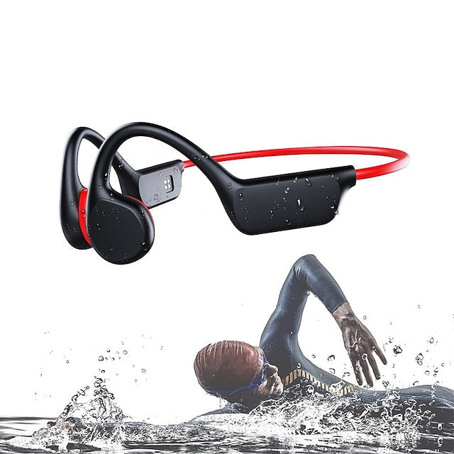 Bone Conduction Bluetooth Headphones with 32GB Memory and IPX8 Waterproof Rating for Swimming