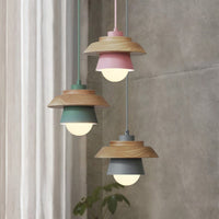 Nordic Wooden Pendant Light, Modern Hanging Lamp for Indoor Spaces