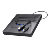 External CD and DVD Drive with SD Card and USB Hub for Laptop and PC