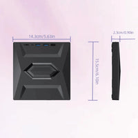 External CD and DVD Drive with SD Card and USB Hub for Laptop and PC