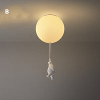 Balloon Bear Ceiling Light with Playful Bear Design