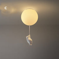 Balloon Bear Ceiling Light with Playful Bear Design