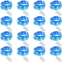 Firefly String Lights, 7Ft 20 LED Battery Operated with Flexible Silver Wire for Mason Jars and Wedding Decor