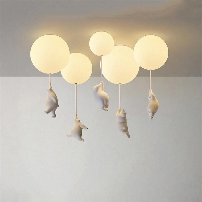 Balloon Bear Ceiling Light with Playful Bear Design