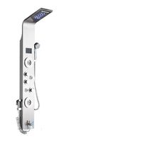 Shower Panel Tower with LCD Display, Rainfall Waterfall and Massage Jets, 6 Mode Settings