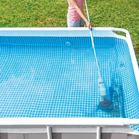 Cordless Handheld Pool Vacuum with Brush Attachments for Above Ground Pool Cleaning