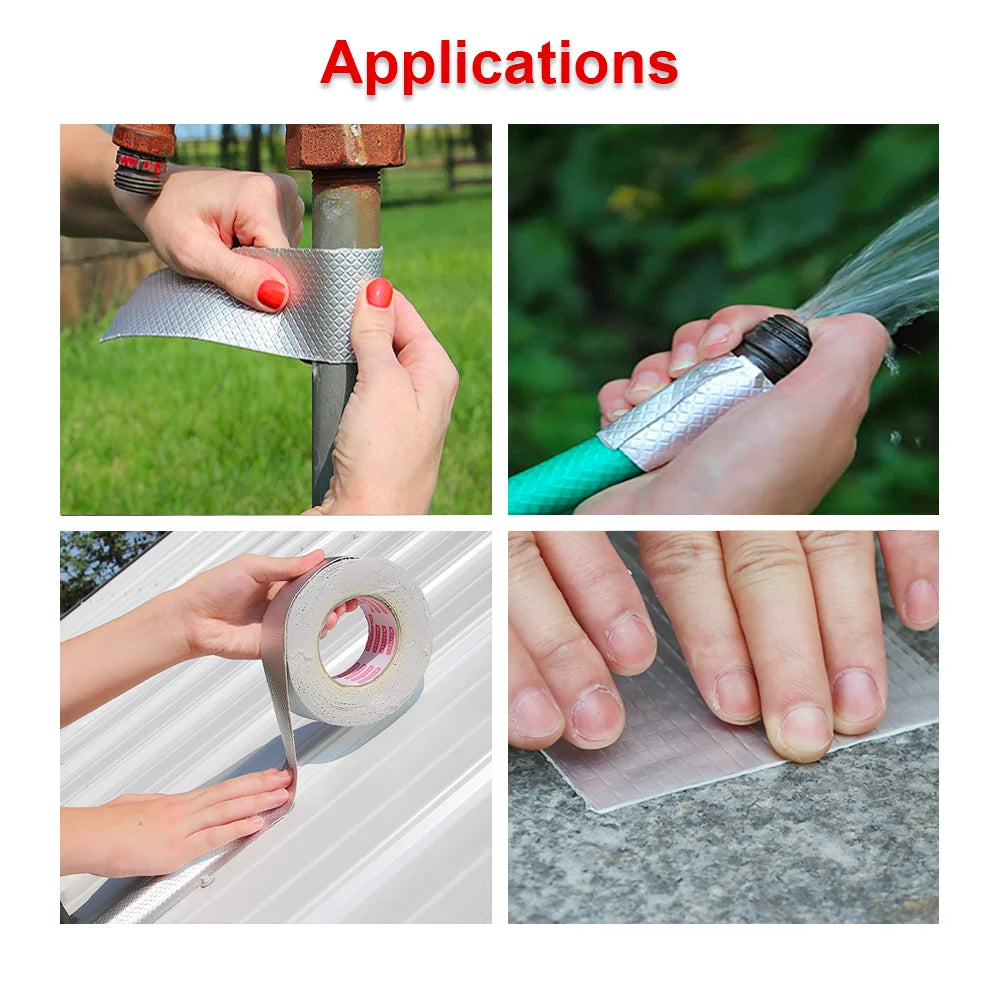 Aluminum Foil Butyl Tape for Waterproof Pipe and Surface Sealing