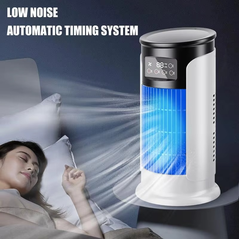 Portable Mini Air Cooler with 10 oz Reservoir and Built In Timer