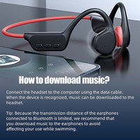 Bone Conduction Bluetooth Headphones with 32GB Memory and IPX8 Waterproof Rating for Swimming