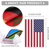200 Nations International String Flag Banner for Global Sports Events and Classroom Decoration