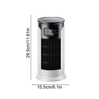 Portable Mini Air Cooler with 10 oz Reservoir and Built In Timer