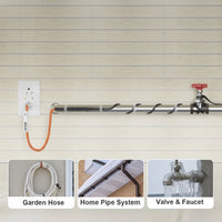 Self-Regulating Pipe Heating Cable with Freeze Prevention Wrap for Water Lines