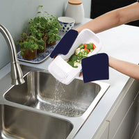Microwave Pasta Cooker with Built-In Strainer for Vegetables and Spaghetti