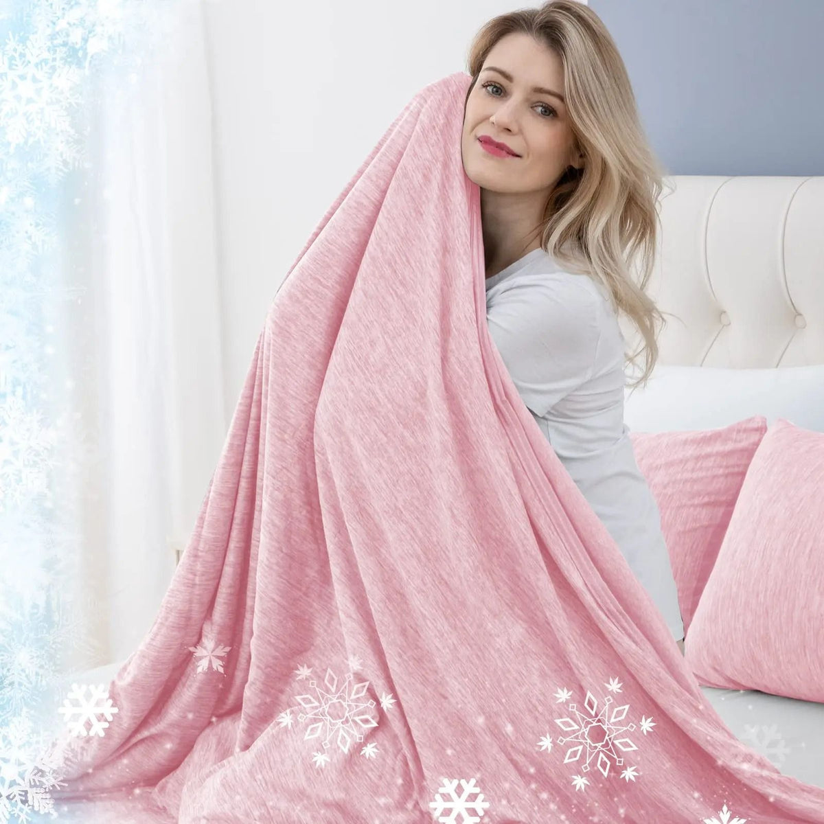 Breathable Lightweight Summer Blanket for Warm Weather and Layering