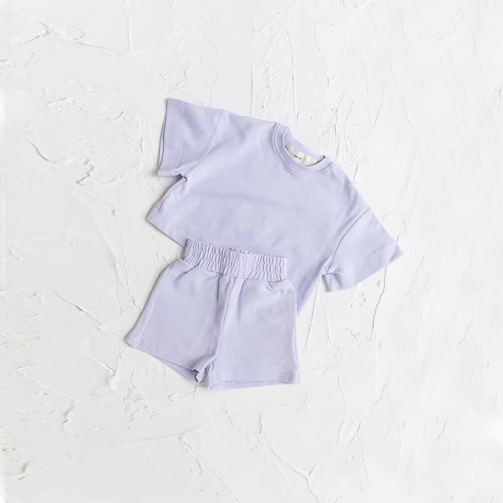 T Shirt and Shorts Set for Summer Play and Everyday Wear for Kids, 2 Piece