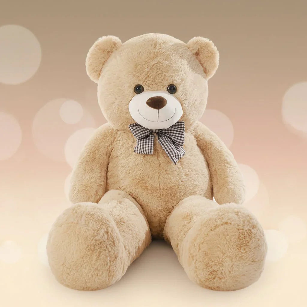 Large Stuffed Teddy Bear Plush Toy for Kids with Soft Cuddly Design
