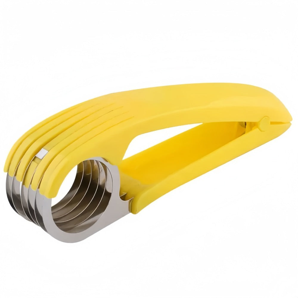 Stainless Steel Curved Banana and Fruit Slicer for Kitchen Chopping and Meal Prep