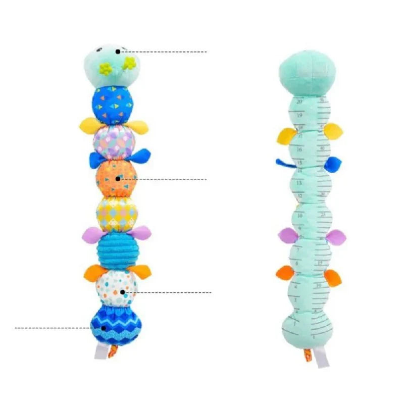Soft Plush Caterpillar Infant Activity Toy with Sensory Features