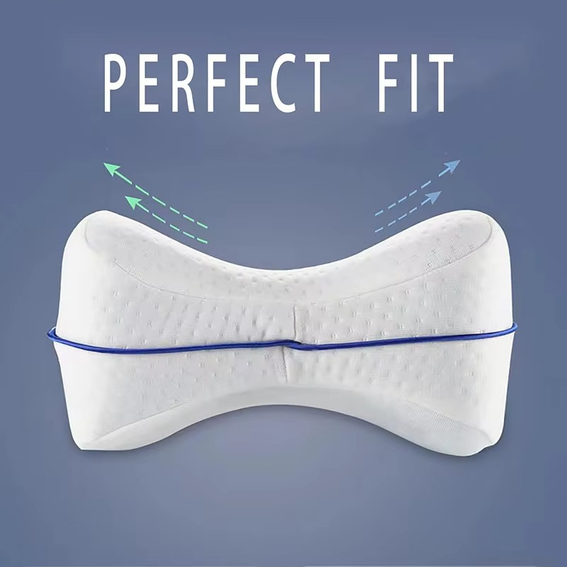 Zippered Leg Pillow Covers in White, Washable Contour Pillowcase, Set of 2