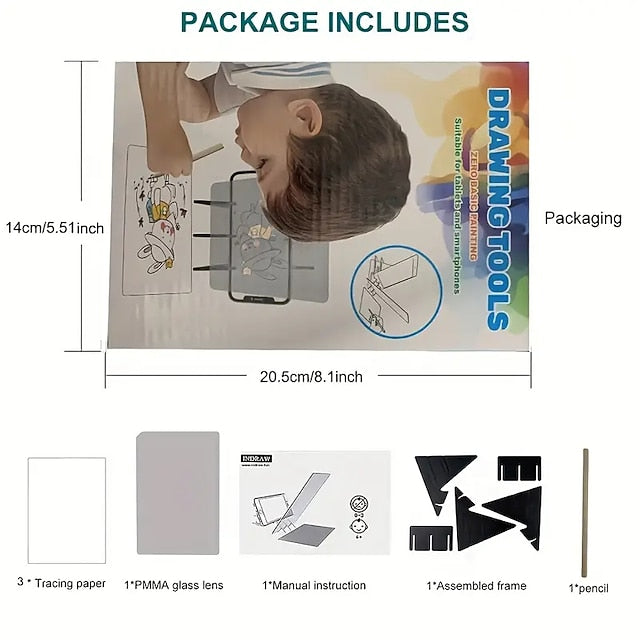 Portable Optical Tracing Board for Sketching and Drawing for Kids, Beginners and Artists