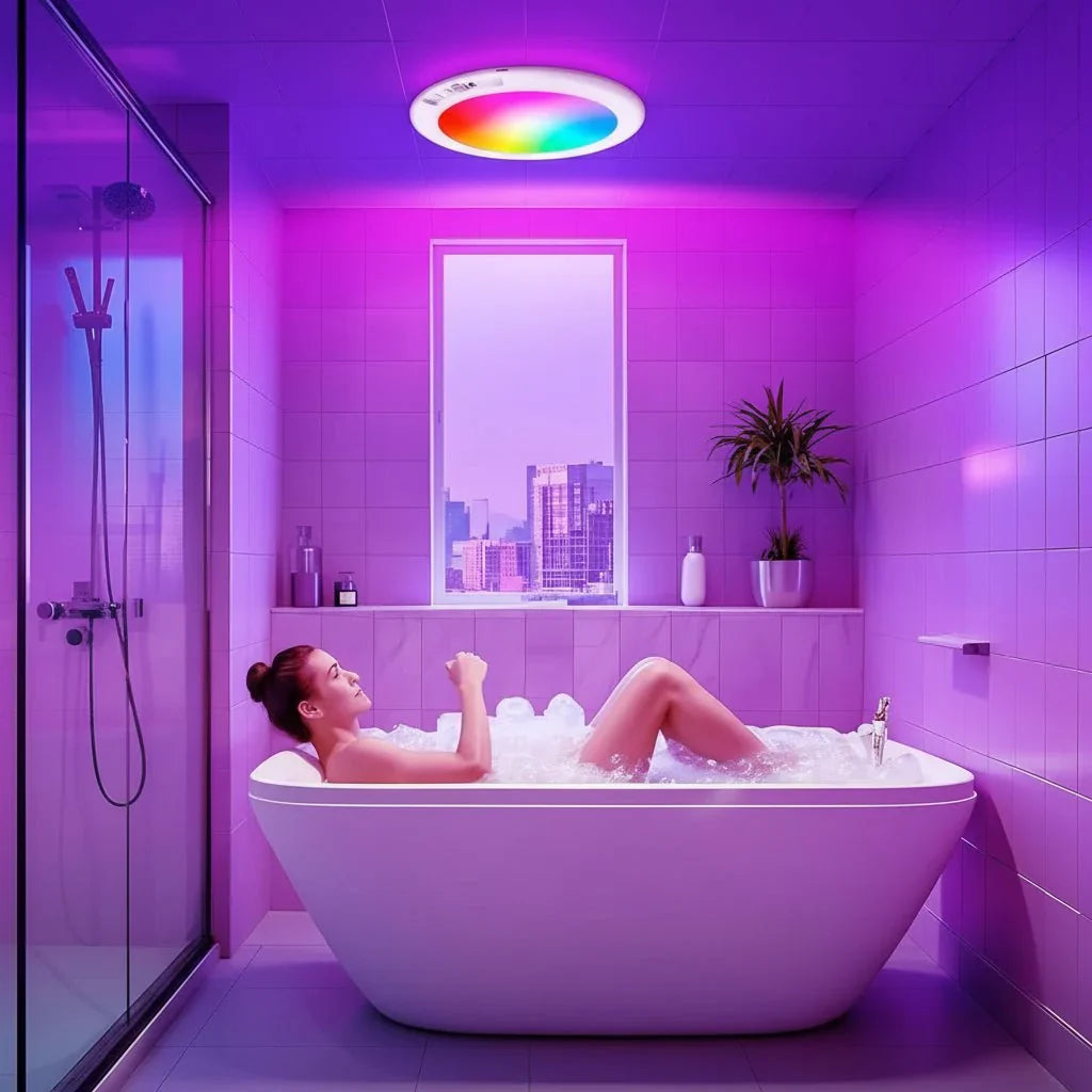 Rechargeable LED Ceiling Light with Motion Sensor for Indoor Use