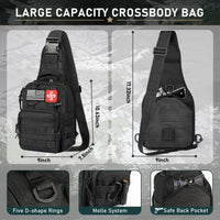 262 Piece Emergency Survival Gear Set with First Aid Kit and Camping Bag