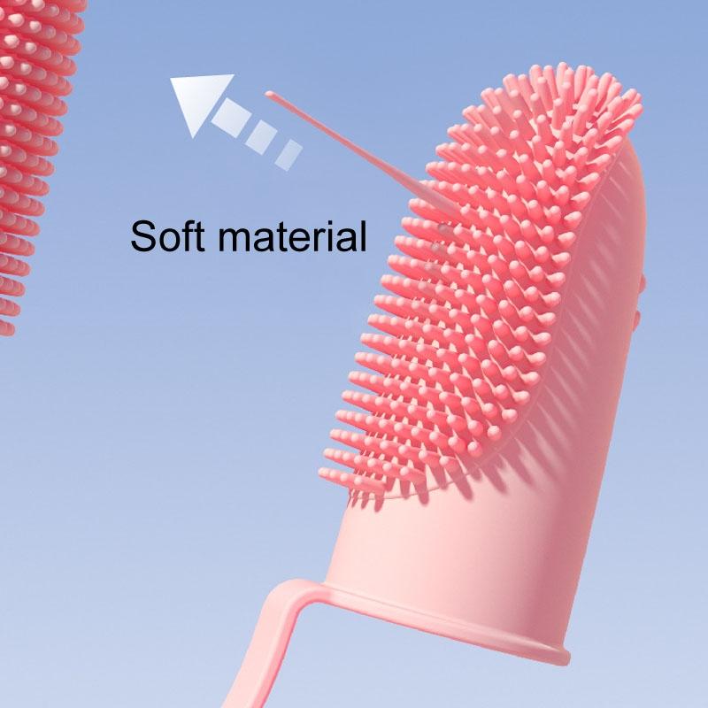Silicone Finger Toothbrush Set for Dogs and Cats, 2-Pack Reusable