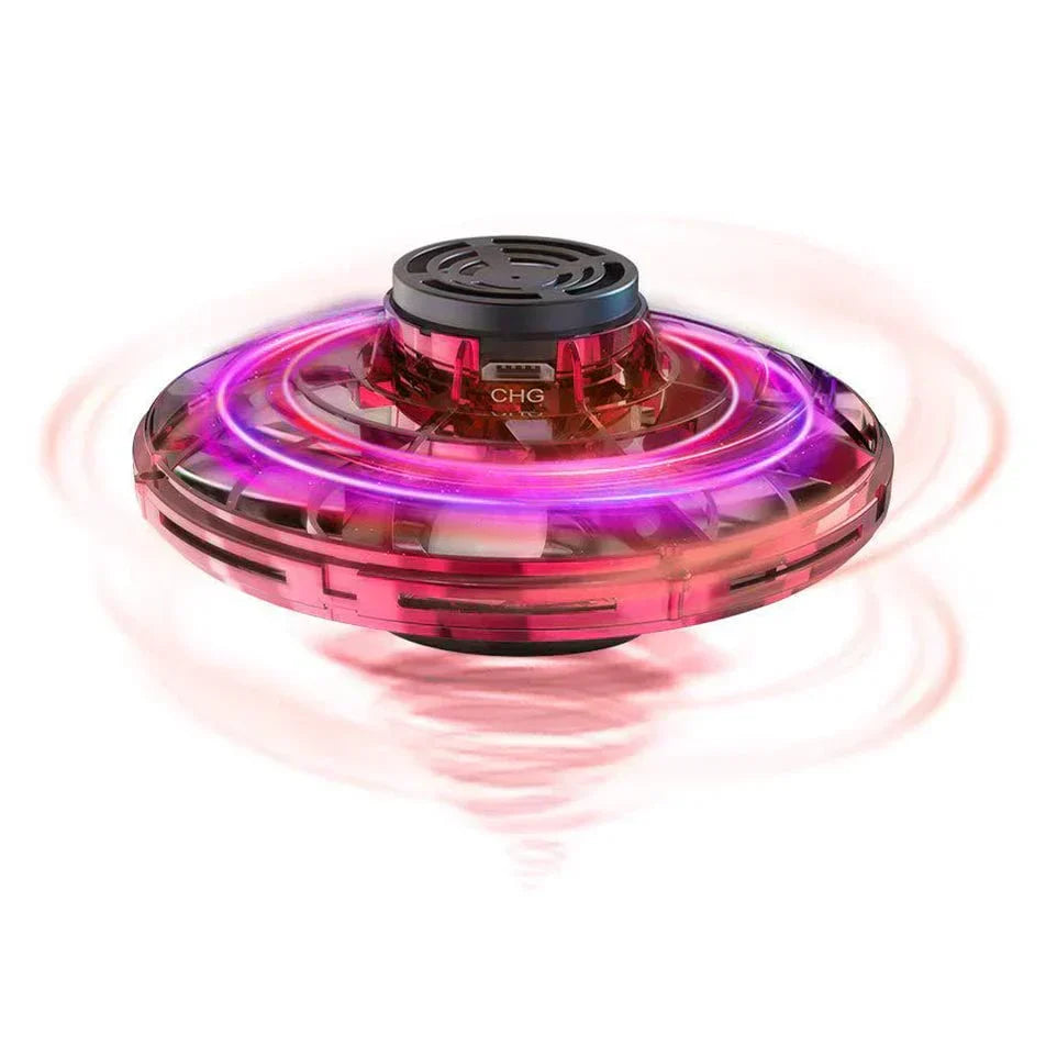 Hovering Gyroscope Spinner with LED Light Display and Hand Gesture Control
