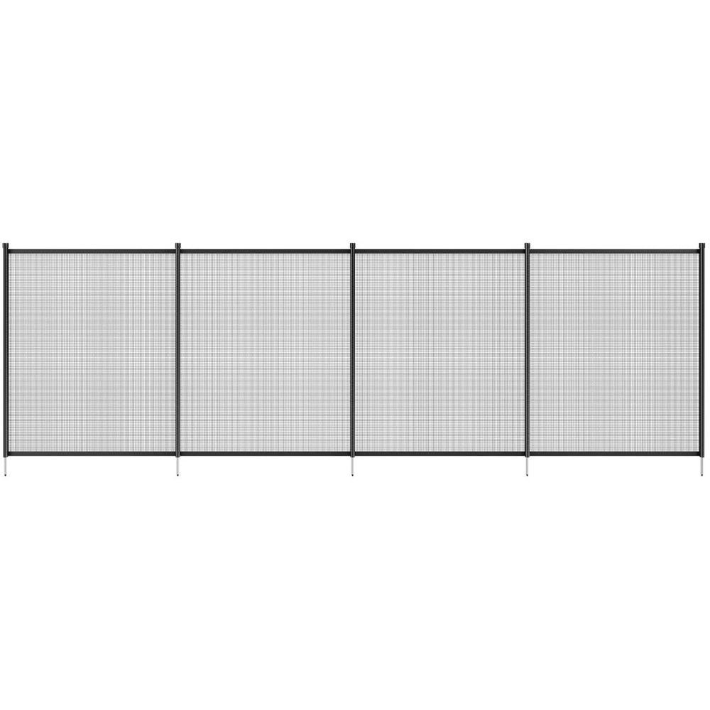 Pool Safety Barrier with Teslin PVC Mesh and Rust Resistant Poles, 4ft Height
