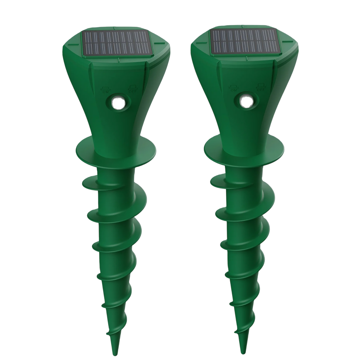 Solar Ultrasonic Snake Repeller with Ground Stake and Battery Backup