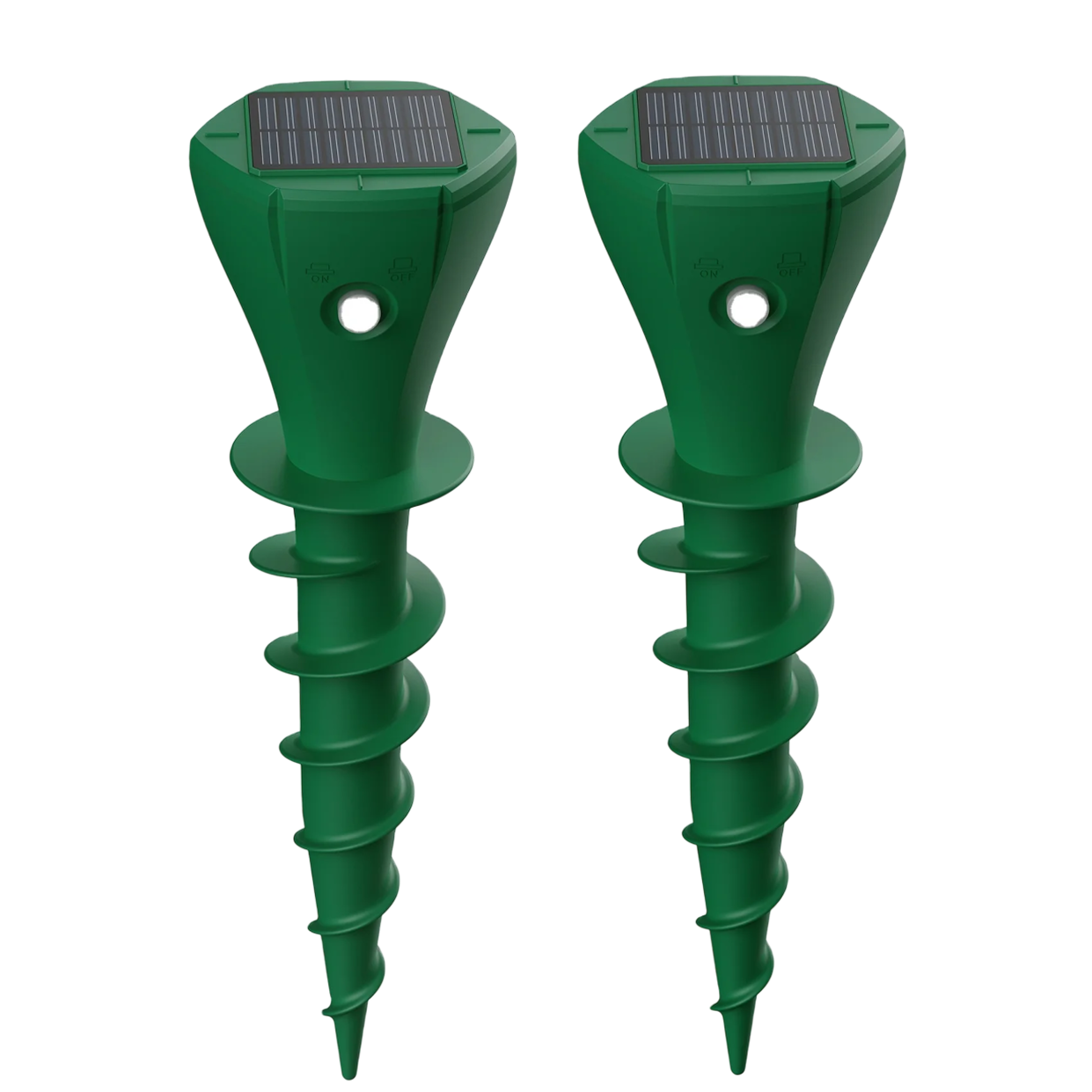Solar Ultrasonic Snake Repeller with Ground Stake and Battery Backup