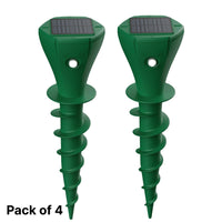 Solar Ultrasonic Snake Repeller with Ground Stake and Battery Backup