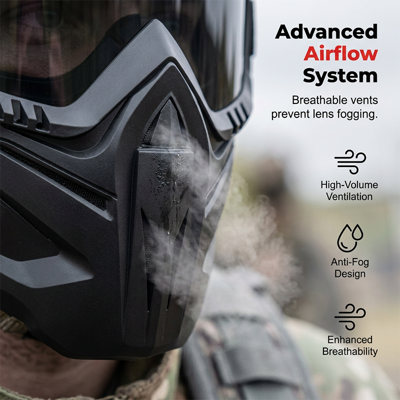Welding Face Shield with Detachable Eye Goggles and Ventilation Ports