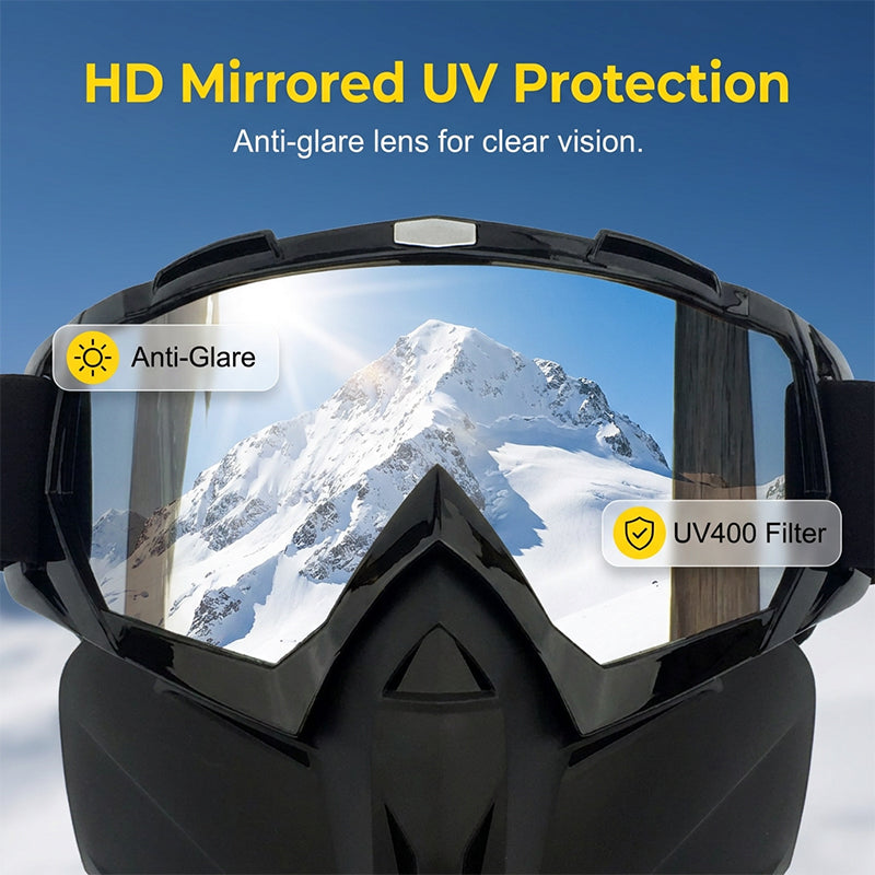 Welding Face Shield with Detachable Eye Goggles and Ventilation Ports