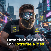 Welding Face Shield with Detachable Eye Goggles and Ventilation Ports
