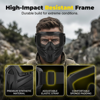 Welding Face Shield with Detachable Eye Goggles and Ventilation Ports