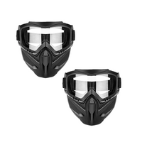 Welding Face Shield with Detachable Eye Goggles and Ventilation Ports